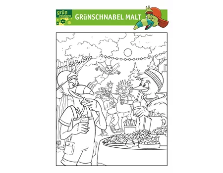 Grünschnabel Malvorlage 4 25