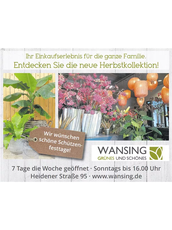 Herbstkollektion und Aktionen